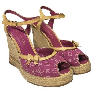 Rare Louis Vuitton Wedge Sandals